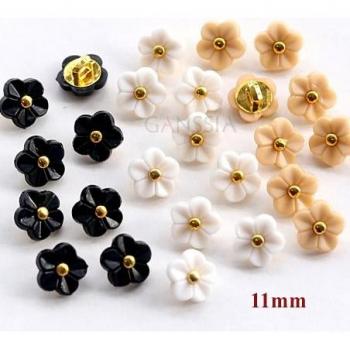 11mm Kawaii Flower Shirt Buttons 20pcs with 5 Colors