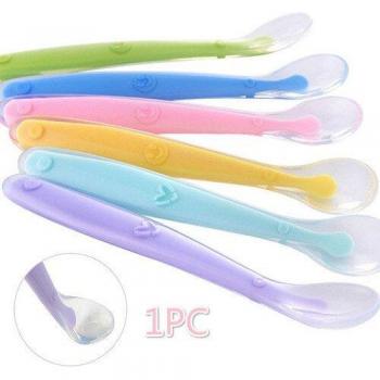 Silicone Baby Spoon for Weaning and Solid Foods