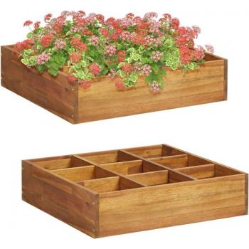 Arriate de Especias de Madera Maciza