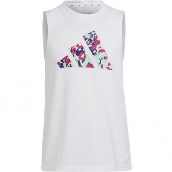 Camiseta De Fitness Adidas G Tr-Es Tk Blanco Niña
