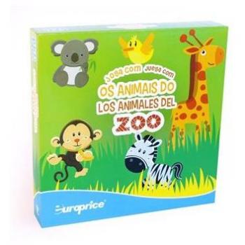 Jogo de Tabuleiro Joga com os Animais do Zoo