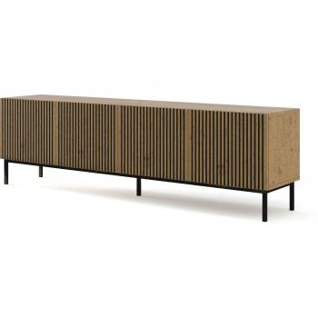 Meuble Hi-Fi sur pied couleur Chêne artisan