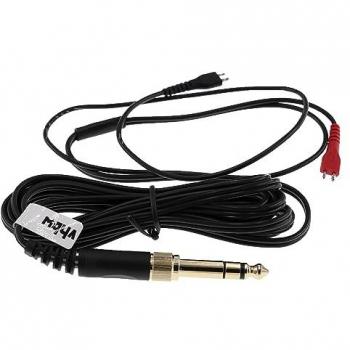 Câble audio 3,5 mm vers 6,3 mm pour Sennheiser HD 414 / HD 414 SL / HD 420 / HD 420 SL – Noir