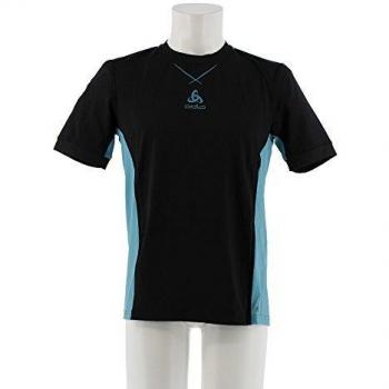 Camiseta Odlo S/S Crew Neck Ceramicool Pro para Hombre, Azul (Lake Blue)