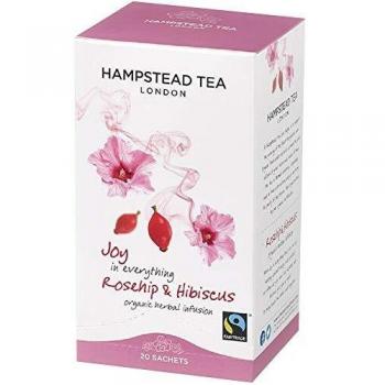 Pack 5x Infusión Rosa Mosqueta Hibisco 20 Bolsitas HAMPSTEAD