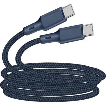 Bigben USB C-C Kabel 2m Baumwolle