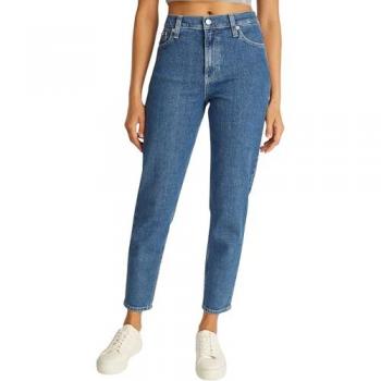 CK Mom‑Jeans „MOM JEAN“ (Blau, J20J225505) – Logo