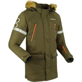 Bering Wembley veste textile de moto imperméable Vert Brun S