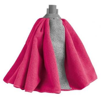 Testa Mocio Microfibra Rosa Rubi