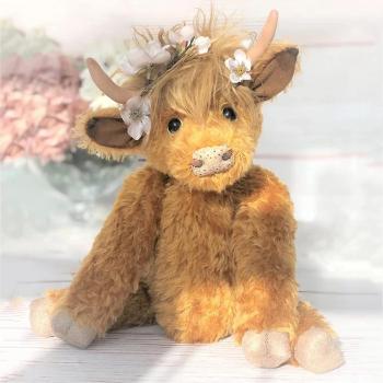 Animaux en Peluche Vache Highland Douce 25 cm