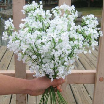 Plantes Décoratives Gypsophile – Faux Fleurs Blanches à Souffle