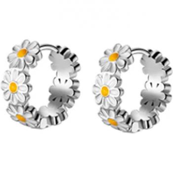 Daisy Small Hoop Earrings