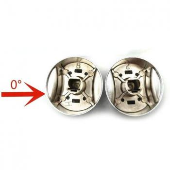 Boutons de commande rotatifs pour cuisinière à gaz, 0 °/45 °, 2 pièces