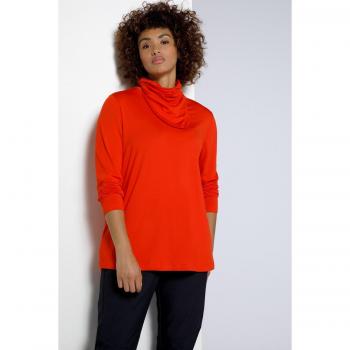 Plus Size Long Sleeve Ski Top & Headband Set, Women, Red, Size: 32/34, Polyester