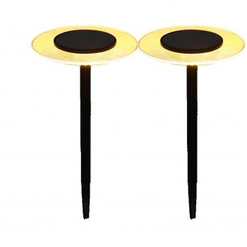 Solarleuchten zum Stecken UFO H35cm 2 Stück