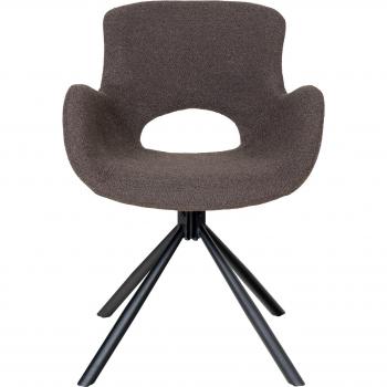 Amorim Esszimmerstuhl Bouclé mit Drehfunktion