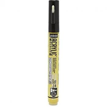 Pébéo Marker Acrylique Point Ronde – 1,2 mm – Jaune Foncé