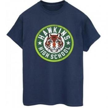 T-shirt blu navy Netflix Stranger Things Hawkins Tiger Circle