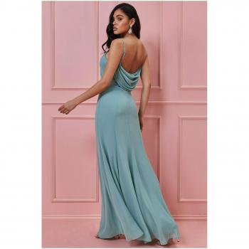 Goddiva Spaghetti Strap Maxi Dress