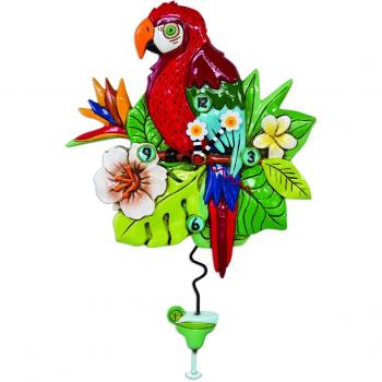 Horloge Murale Allen Designs Perroquet 35x22 cm