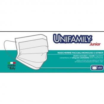Masque Chirurgical 50 Pièces Junior Unifamily