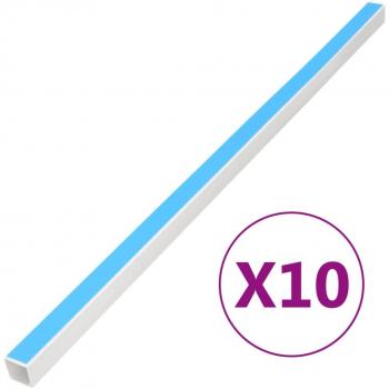 VidaXL Adhesive Cable Tray, 25x25 mm, Length 10 m, PVC
