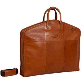 Men’s Tanned Leather Suit Carrying Case by Ashwood