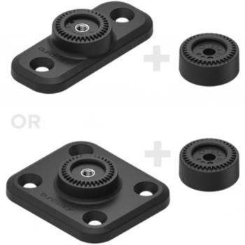 Monture Quad Lock 360 Rectangle Plat avec Deux Trou Couverts