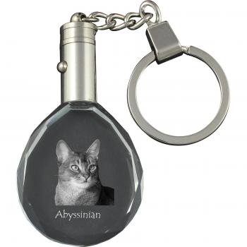 Abyssinian Cat Key Ring in Gift Box