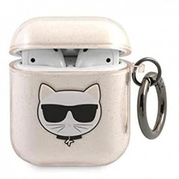Karl Lagerfeld Borsa per AirPods con Copertura Protettiva Gialla