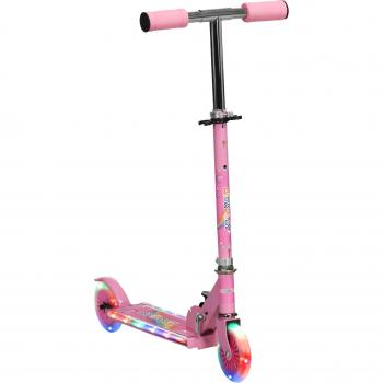 Globeur Enfant – Trottinette Pliable Métallique (Rose)