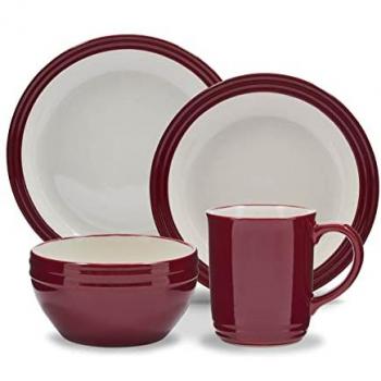 Foundry 16 Piece Dinnerware Set Red