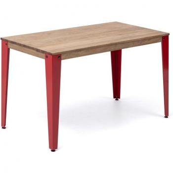 Lund's Vintage Study Table 120x80x75 – Mobili in Legno Rosso