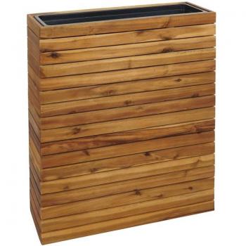 HHG 579 : Jardinière Rectangulaire Bois d’Acacia (FSC) – Extérieur