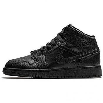 Black Junior Air Jordan 1 Mid