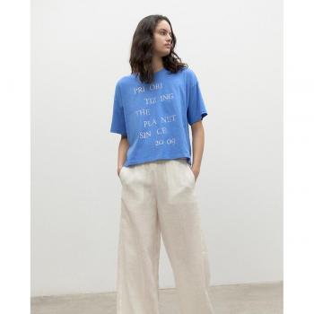 Camicia Ecoalf MilanBlue Short S Women