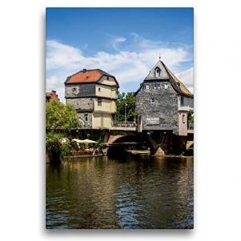 Bad Kreuznach – CALVENDO Premium 30 × 45 cm Textil‑Leinwand in Hochformat, Kleinod an der Nahe