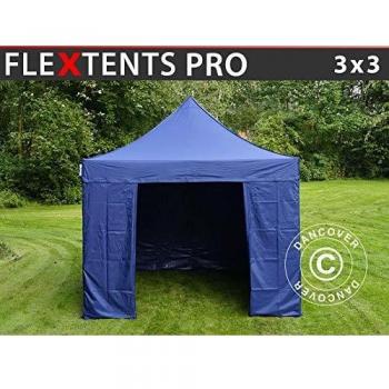 Carpa Plegable Rápida 3x3m Azul Oscuro