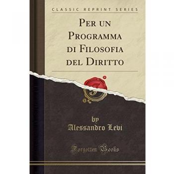 Per un Programma di Filosofia del Diritto