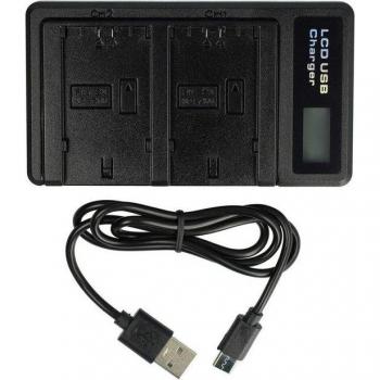 Chargeur VHbw Double Port USB/Micro‑USB – Pour Sony Alpha a7R III