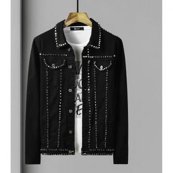 Patchwork Denim Jacket for Men