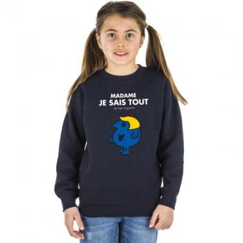 Madame I Know Everything 4-Year-Old Children's Sweater – Navy