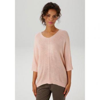Damen Strickpullover Aniston Casual – Hüftbedeckend, rosa