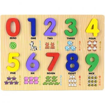 Aventuras de Conteo Animal en Madera