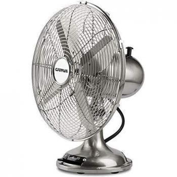Ventilatore da Tavolo G3Ferrari Satinato 30 cm, 35 W, 3 Velocità, Rotazione Orizzontale