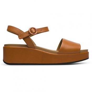 Camper Sandalia Plataforma Piel Marrón 41