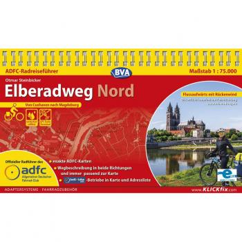 ADFC-Radreiseführer Elberadweg Nord 1:75.000 praktische Spiralbindung reiß