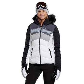 Weiß Cascade Skijacke für Frauen – wasserresistent, gepolstert