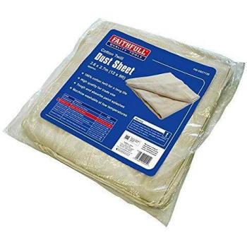 Faithfull Cotton Twill Dust Sheet 3.5m x 2.6m Pack of 1