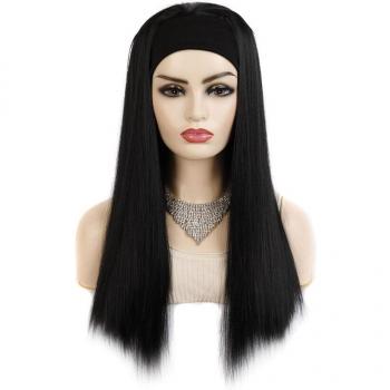 Perruque 22” GAKA Synthétique Wrap – Longueur 22 pouces – Blond‑Noir